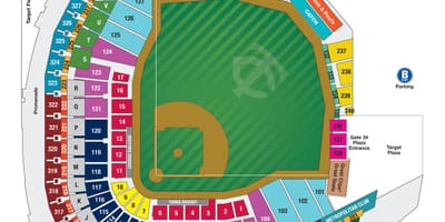 Wrigley ਖੇਤਰ ਬੈਠਣ ਦਾ ਨਕਸ਼ਾ ਦੇ ਨਾਲ ਸੀਟ ਨੰਬਰ